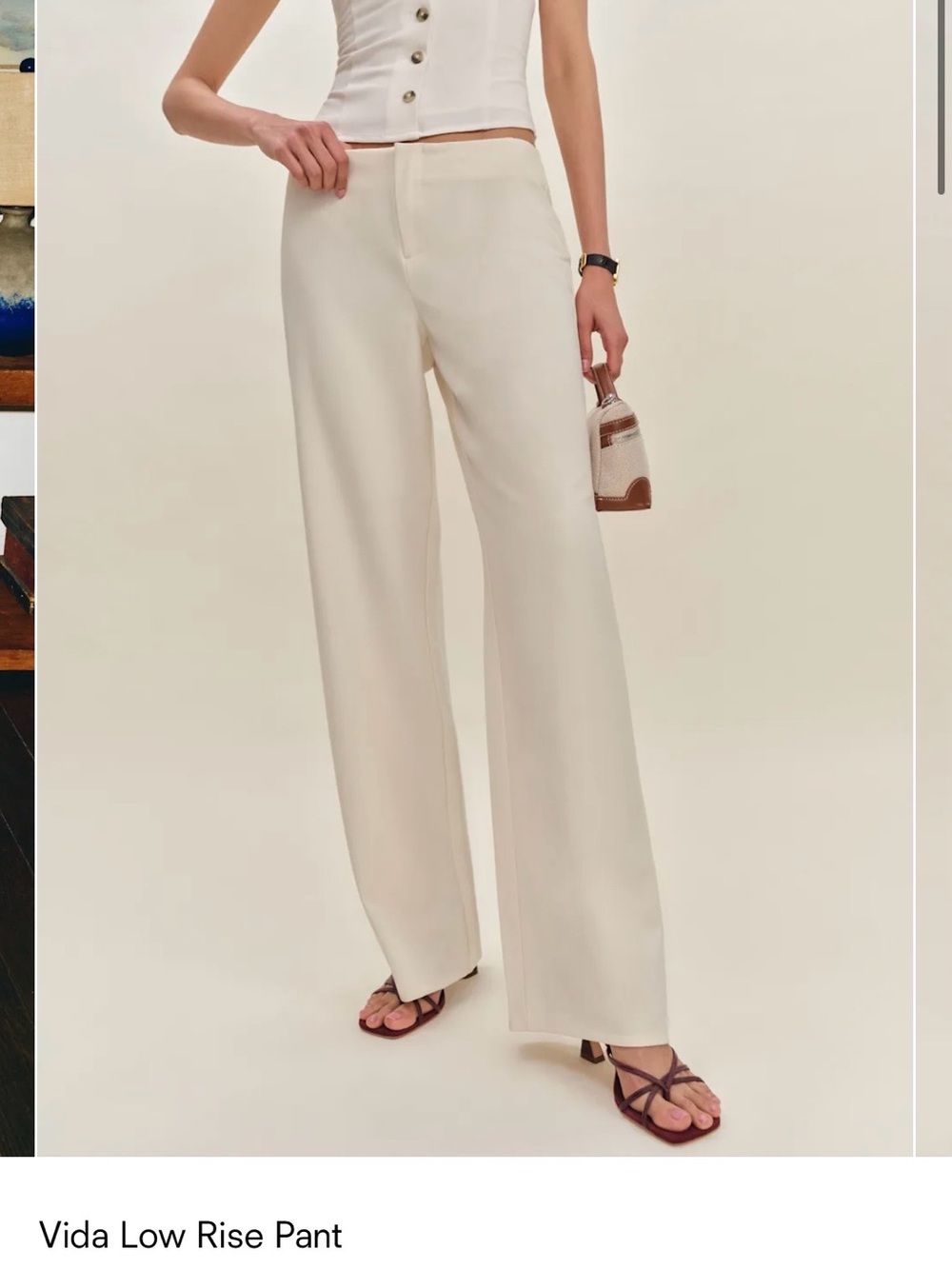 NWT Reformation Vida Low-Rise Pant (Short)